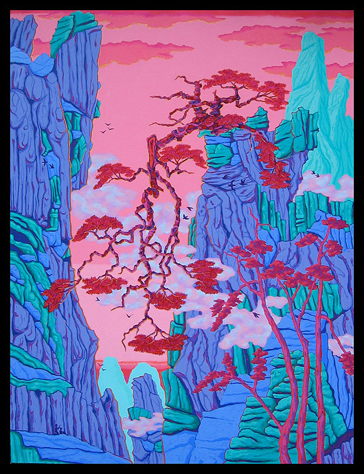 Large Old Pine (after Hongren)