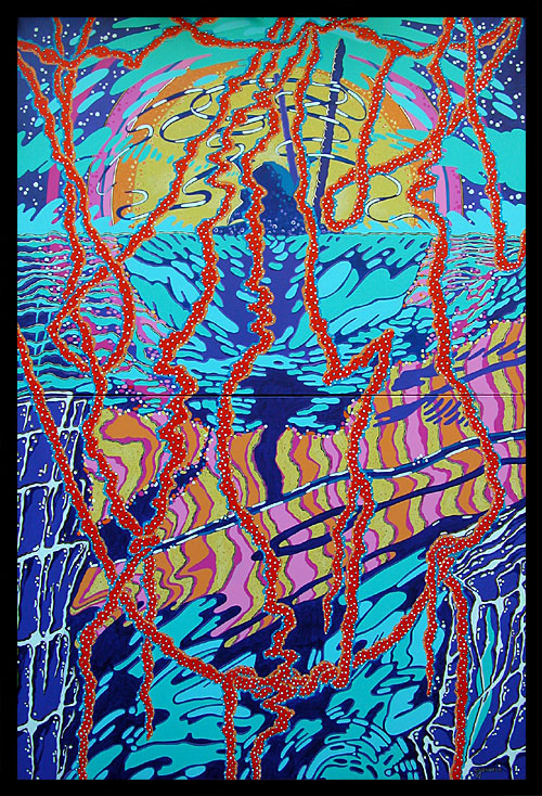 Silent Samurai Signals  |  72" x 48"