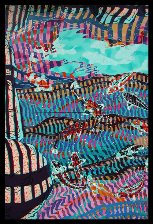 Koi Poem #4 "Sunrise Feeding"  |  48" x 72"