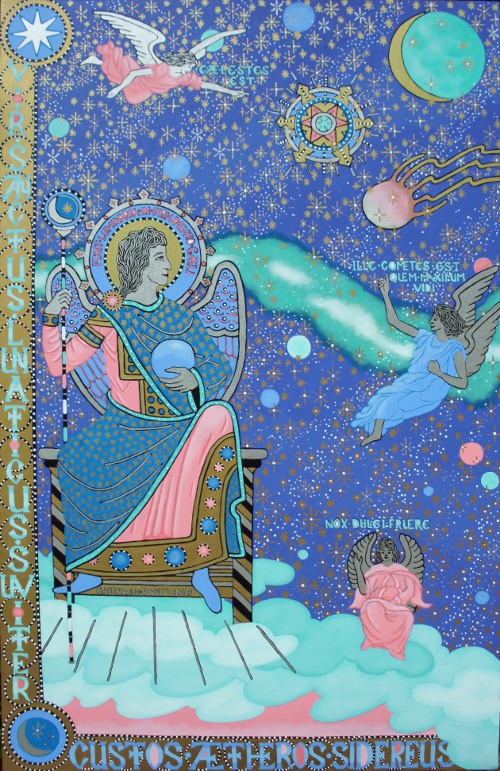 St. Sweetly Moonstruck, Guardian Of Starry Skies  |  58" x 36"