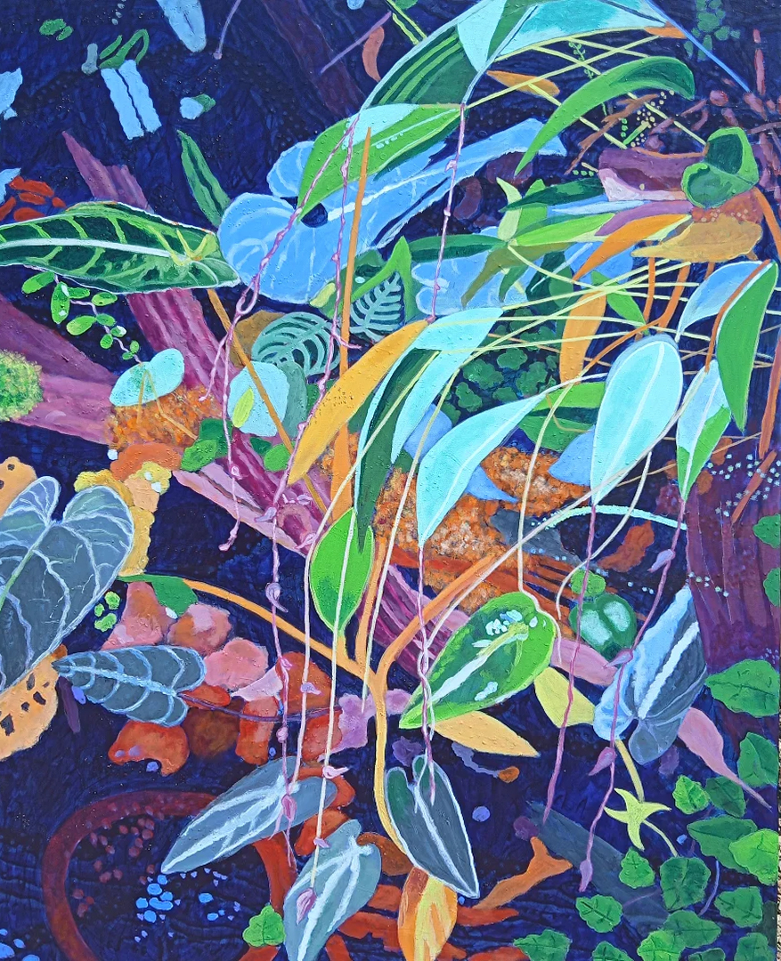 A Fox Family Lives Nearby  |  36" x 48"