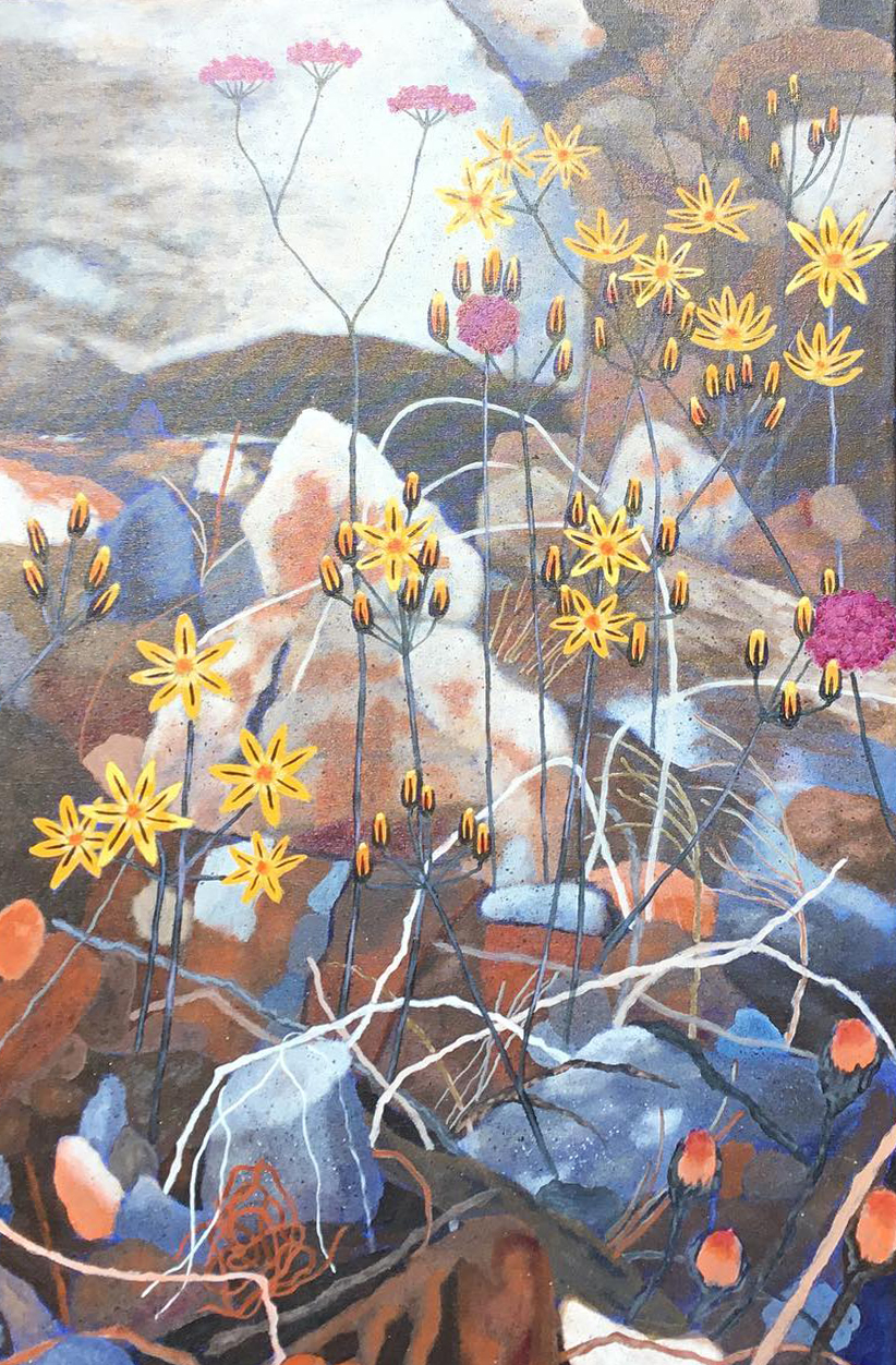 Midday Bees, Often  |  42" x 26"