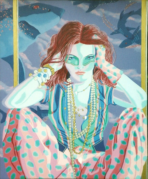 Woman Near Shark Tank "Hanna"  |  48" x 39"