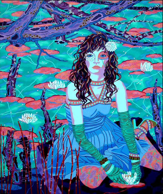 Woman with Lillies "Fiore"